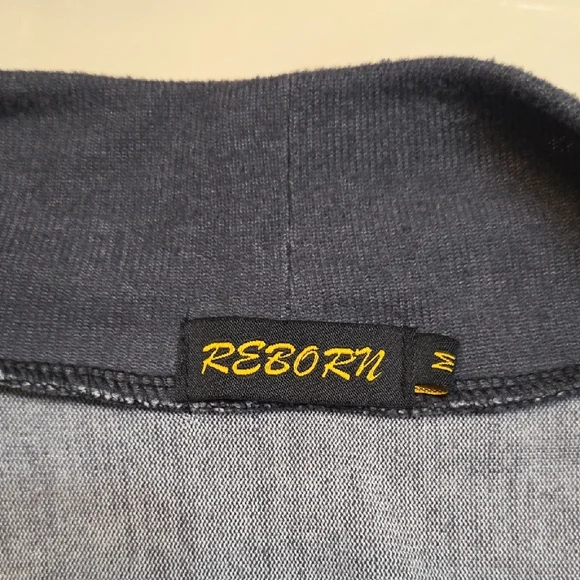 Reborn Asymmetrical Dress in Black and Gray - Picture 12 of 13